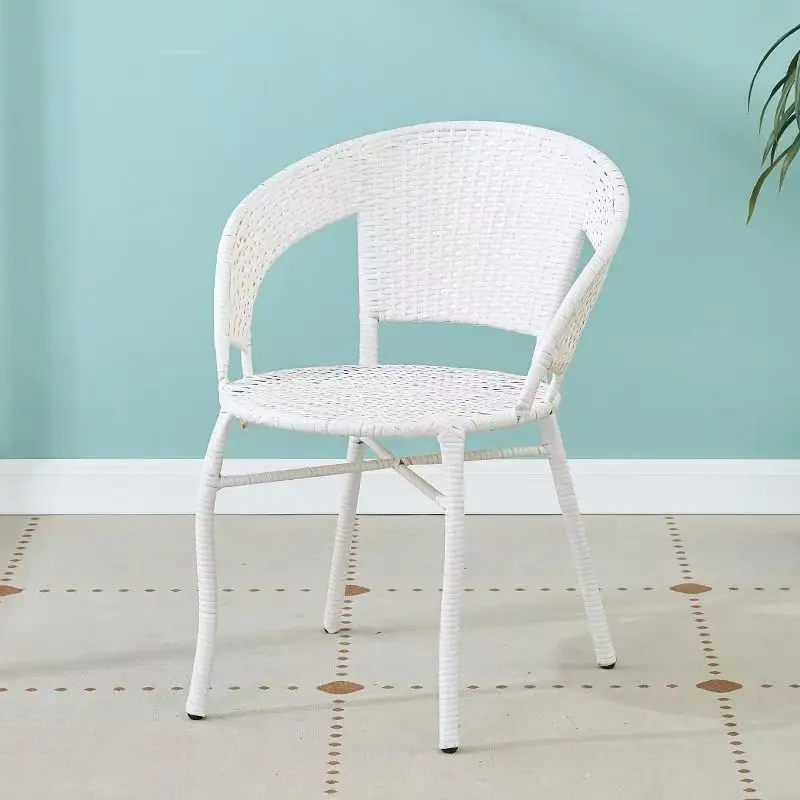 كرسي ترفيهي لشرفة واحدة، نسيج مسند الظهر، طاولة وكراسي منزلية صغيرة #3