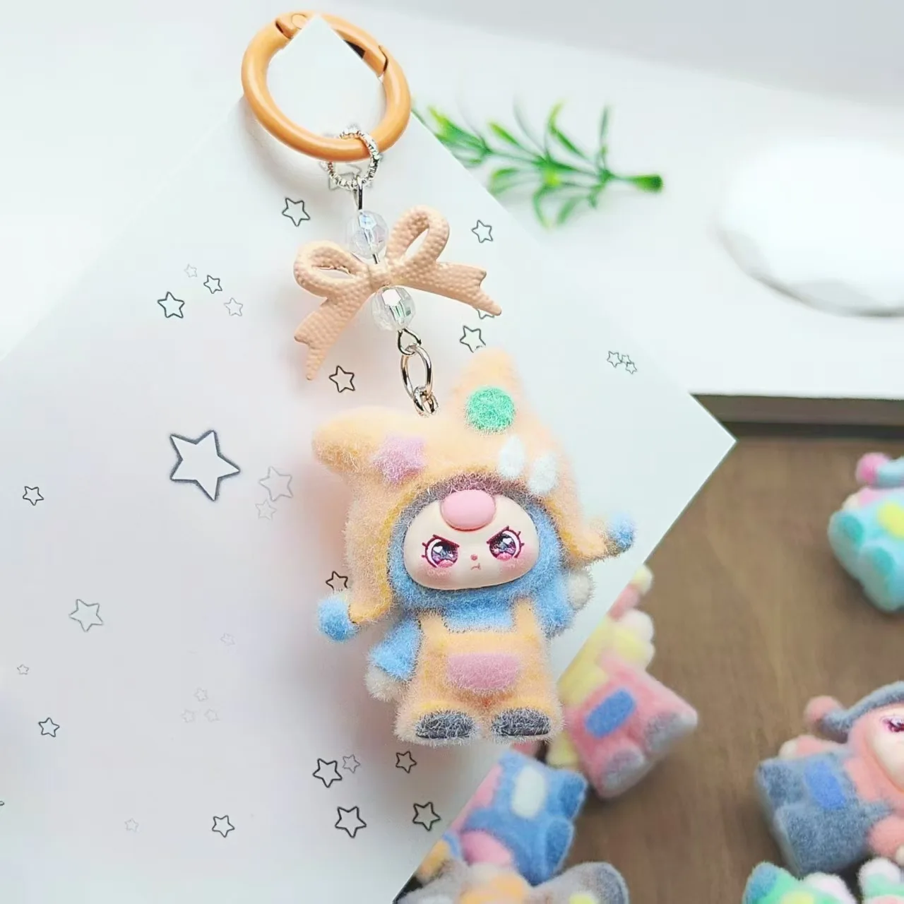 1PCSNew سلسلة المفاتيح الصغيرة الكرتون الإبداعية ثلاثية الأبعاد دمية الطلاب المدرسية قلادة سيارة مفتاح سلسلة النساء الرجال يعرض 2025 #3