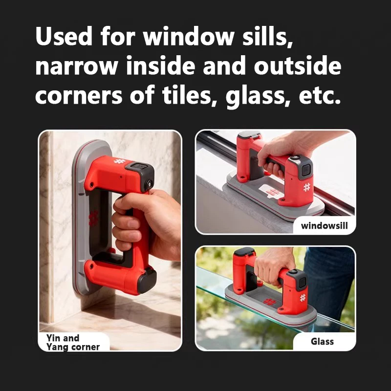 New 6112 narrow strip electric suction cup intelligent digital display vacuum tile suction cup automatic pressurization