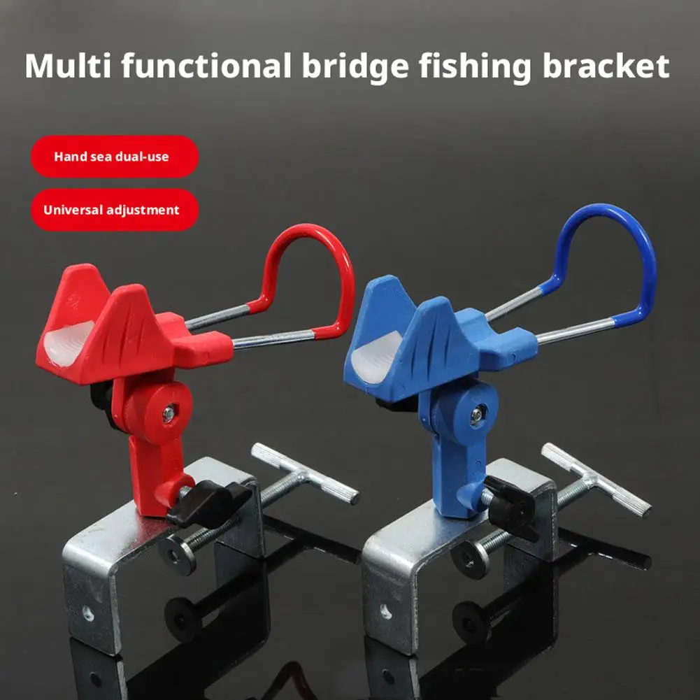 Boat Fishing Rod Holder with Clamp Bracket, No Drill Pole Mount Rest for Yacht Docks Yacht Rails Canoe Kayak, Marine Accessory