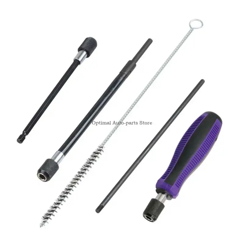 Nozzle Brush Set with Separate Handles, Manual Nozzle Bore Cleaner