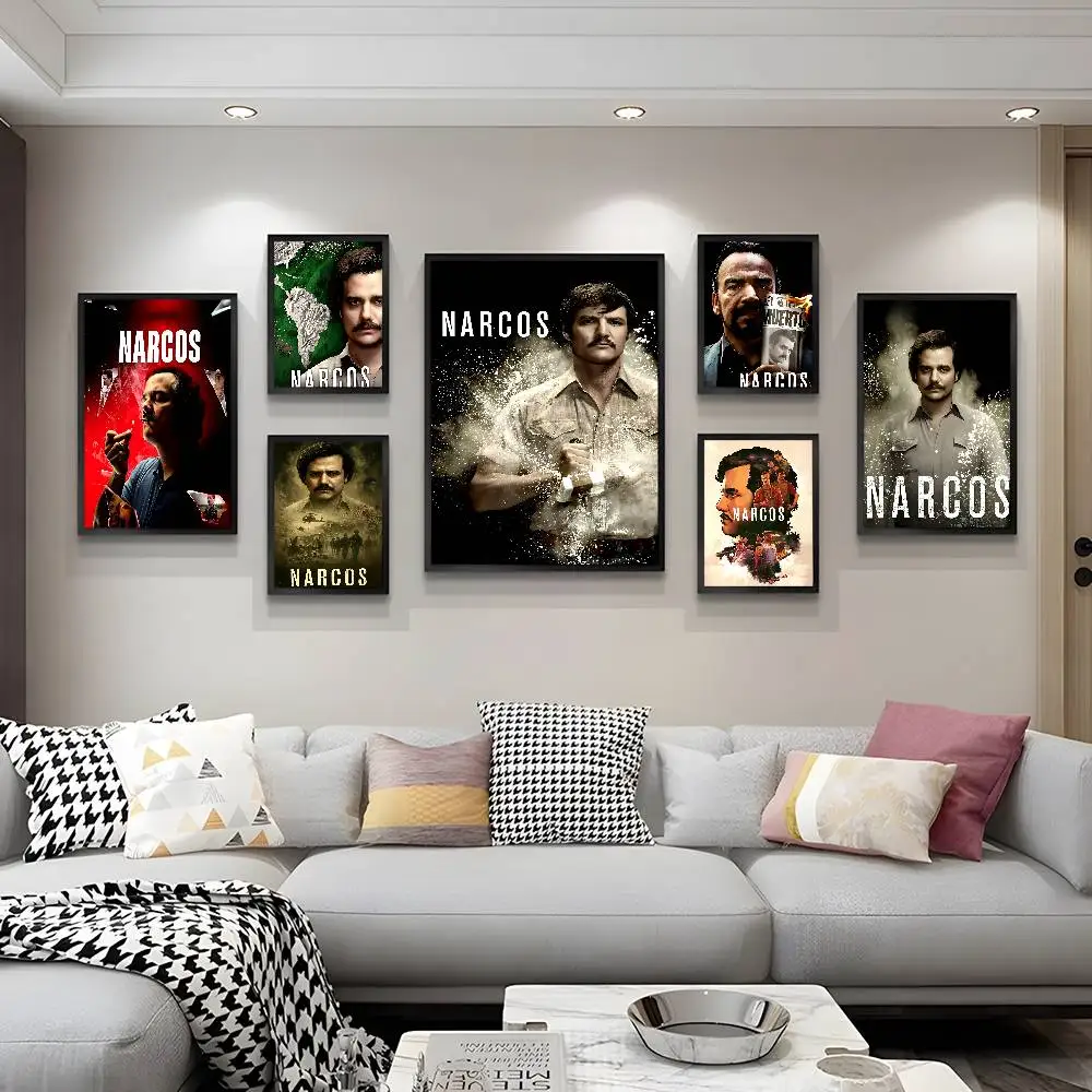 Narcos TV Series Pablo Escobar Whitepaper Poster HD Quality Poster Wall Art Painting Study Room Wall Decor