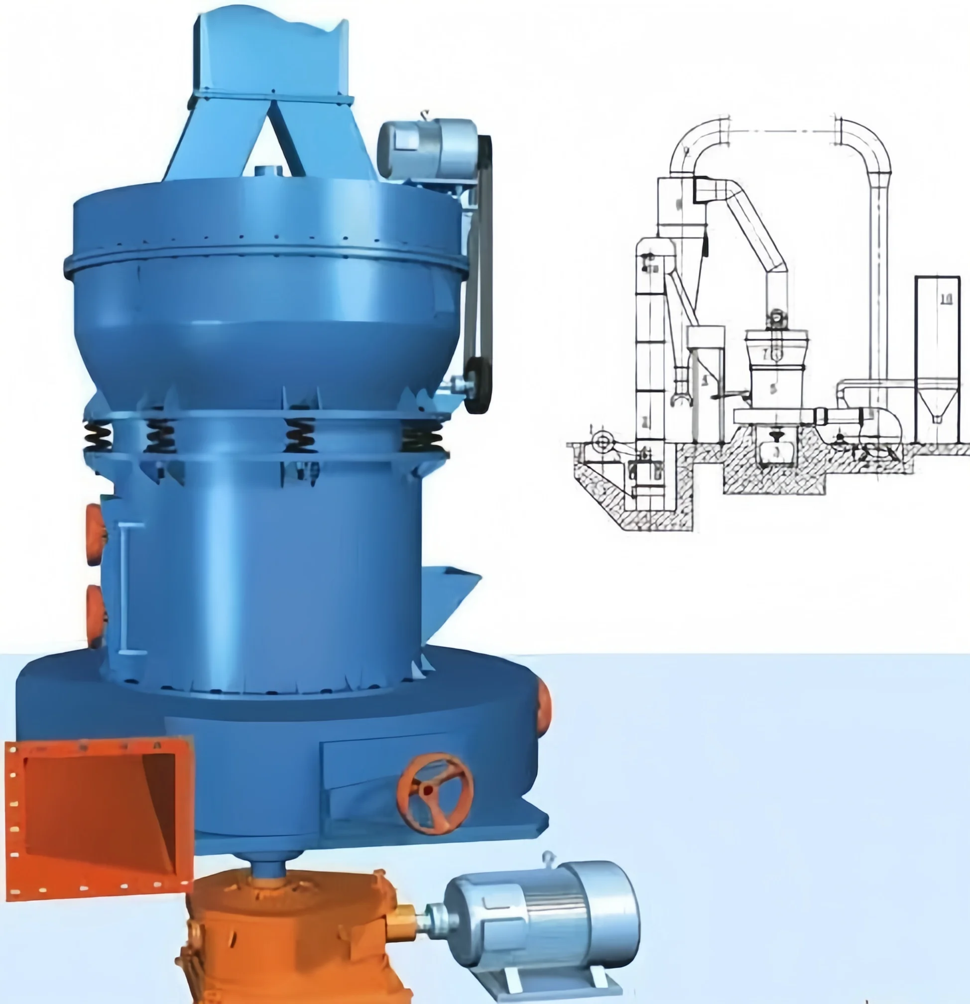 Micro Powder Grinding Equipment with High Pressure for Mining Building Materials Chemical Engineering and Metallurgy