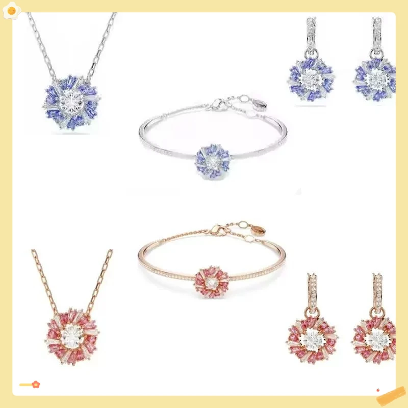 

2025 New Diamond studded Earnail Bracelet Necklace Set Essential for Gift Giving High Luxury Quality