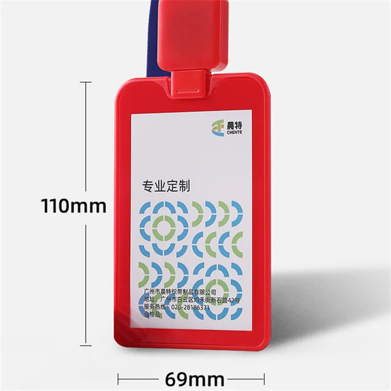 Name Tag Plastic Credential Holder With Retractable Lanyard Simple Badge Card Holder Luxury Employee ID Necklace  Supplies