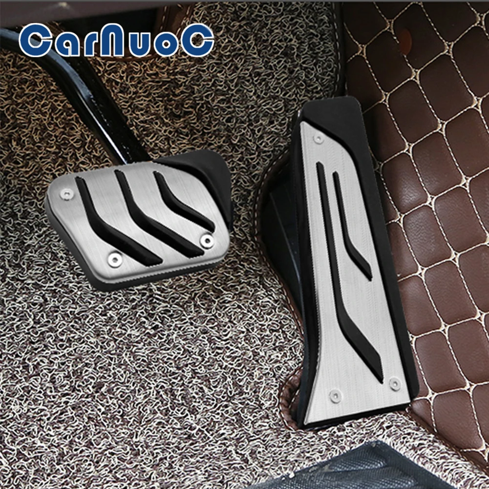 

2pcs Stainless Steel Car AT Pedals Covers For BMW Series Automobile F30 F10 F20 E34 E39 E90 E60 E63 F12 E84 F25 1 3 5 6 X1 X3 X5