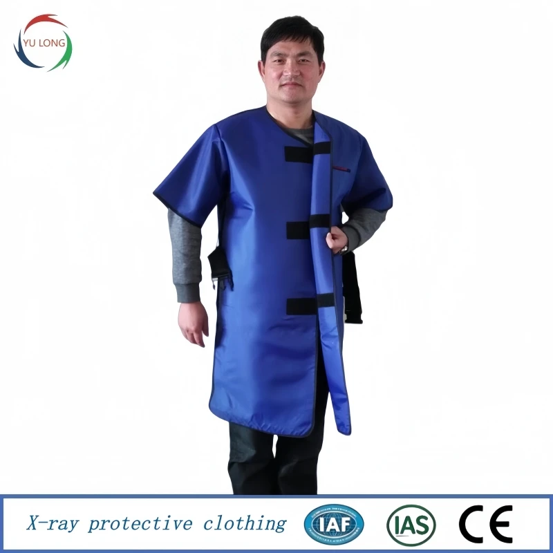 Lightweight double sided half sleeved lead coat 0.35/0.5mmpb anti x-ray radiation suit radiologist protective lead clothes
