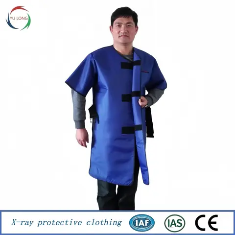 Lightweight double sided half sleeved lead coat 0.35/0.5mmpb anti x-ray radiation suit radiologist protective lead clothes