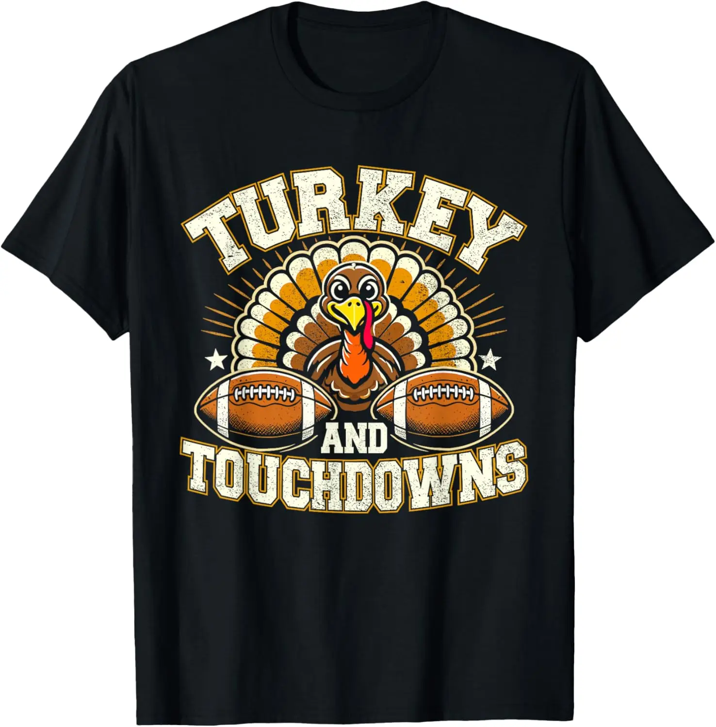 Camiseta de la familia de fútbol de Acción de Gracias de Turquía y toca