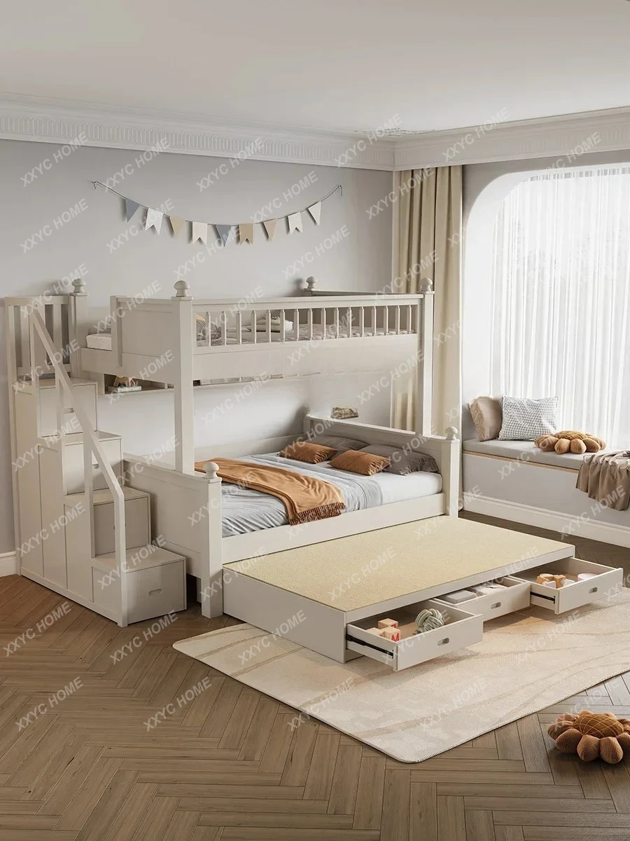 A a50 Adult bunk beds, small apartment, boys and girls, with mop