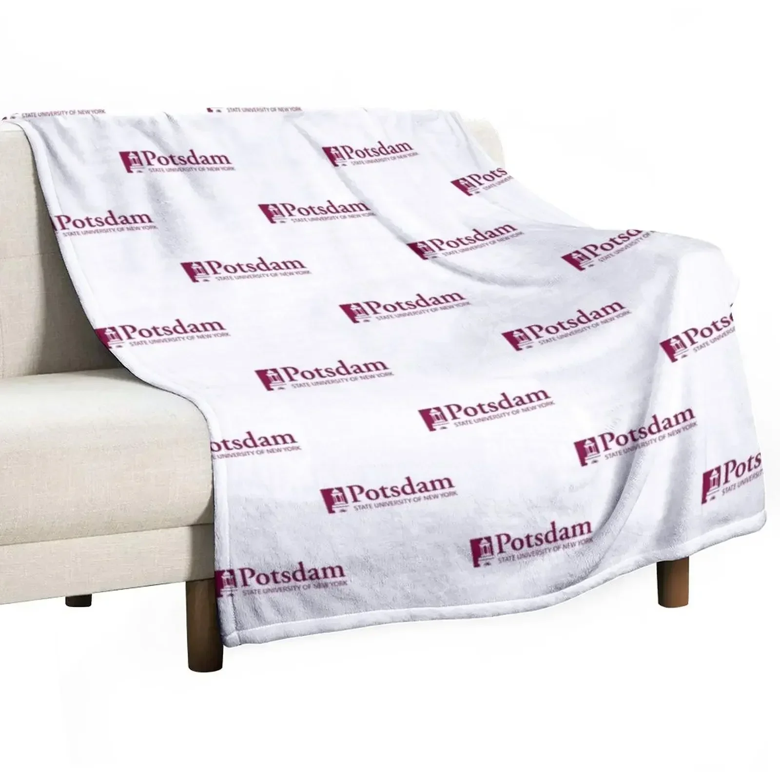 SUNY Potsdam Throw Blanket Hairy Decorative Sofa Thins manga Blankets