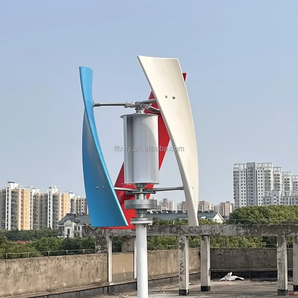500W Vertical Wind Generator Free Energy Windmill Turbine 12V 24V 48V Power System for Home Use Off-Grid Outdoor Charging