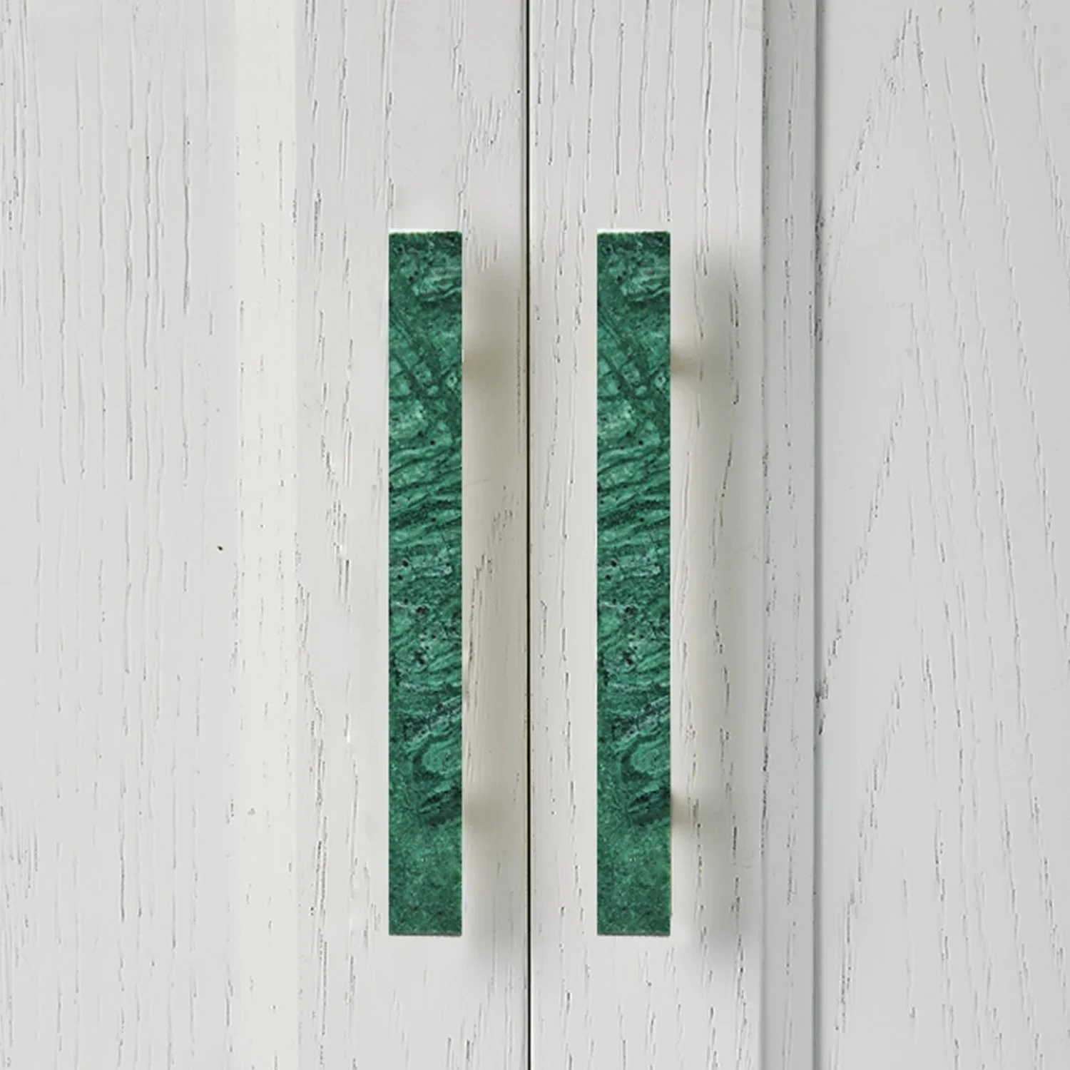 مقابض الأثاث النحاسية الرخامية الحديثة الأبيض الأخضر جولة تسحب خزانة خزانة مضمد درج مقابض خزانة المطبخ #6