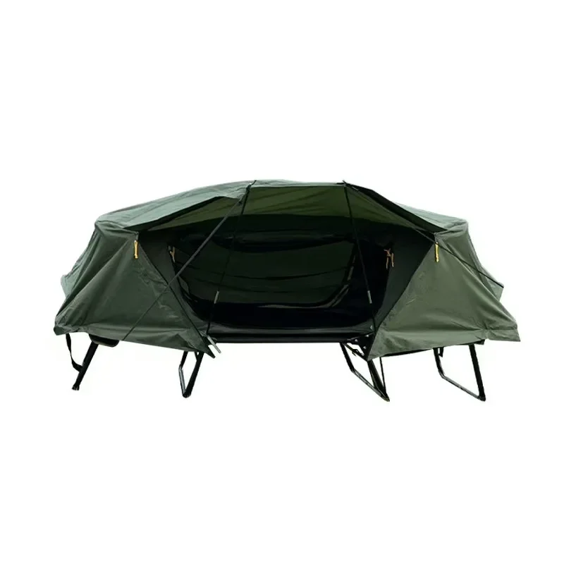Rainproof thickened double-layer cold-proof fishing special off-ground camp bed tent rainstorm-proof double