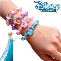 Disney Frozen Elsa Anna Princess Bracelets Kawaii Anime Figure Bracelet Flash Jewelry Wristand Cute Girls Children Birthday Gift