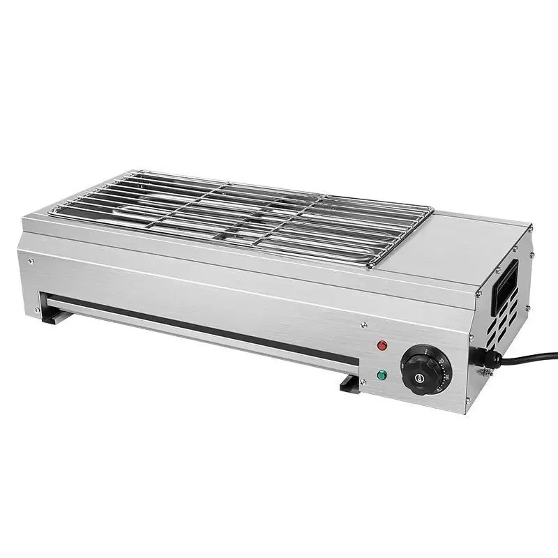 

New electric barbecue grill all-in-one machine smokeless household shish kebab outdoor stall for commercial use
