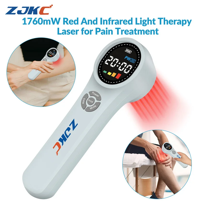 1760mW Low Level Laser Light Therapy Infrared Light Treatment Device 660nm 810nm 980nm for Pain Relief Back Shoulder Neck