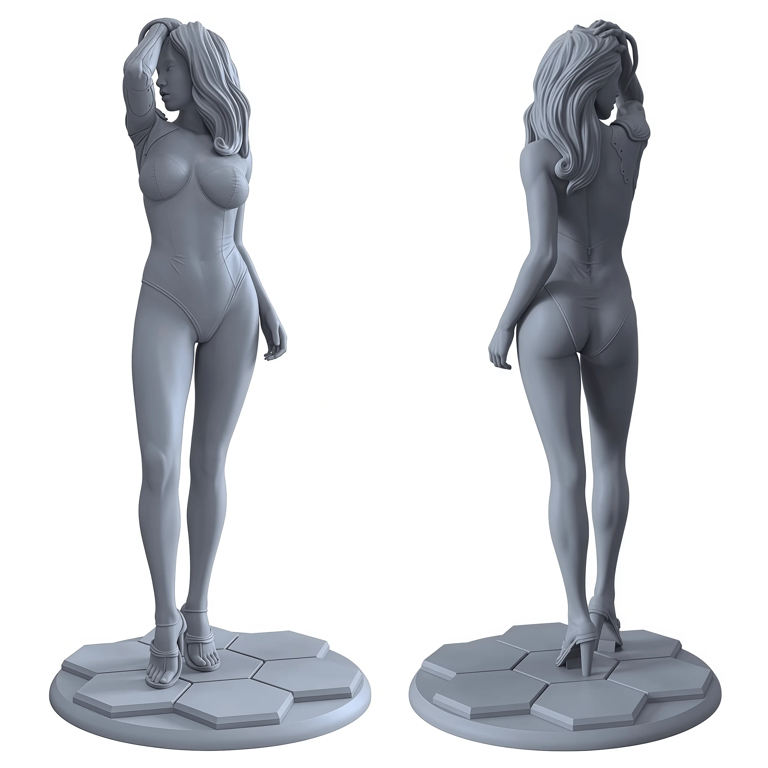 

1: 18 Casting Resin Model Assembly Kit, GK， Resin Sexy Girl Model, Unpainted