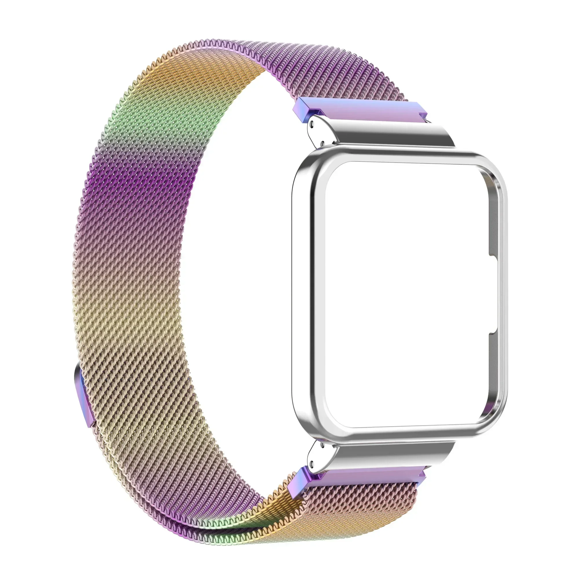 Magnetic loop+Case protector For Redmi Watch 2 Lite Metal bracelet for Xiaomi Watch Lite Strap Redmi Watch 3 Active Band Cover