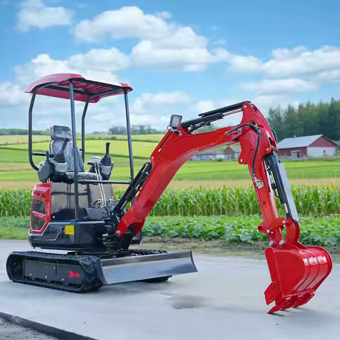 New Diesel Mini Excavator Euro 5 CE EPA Engine 1.8 Ton 2 Ton Rubber Crawler Mini Digger Farm Compact Small Excavator Customized