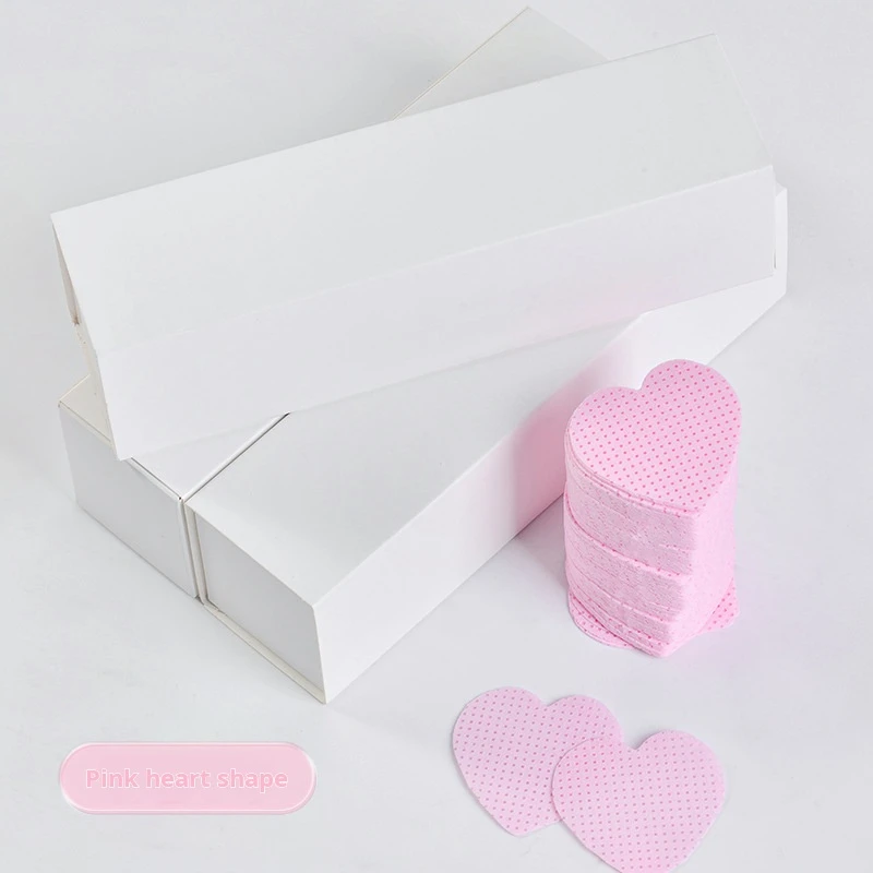 糸くずの出ないネイルワイプ 500 枚、コンテナ付きまつげエクステンショングルーワイプ、超吸収性ソフト不織布ラッシュグルーワイプ