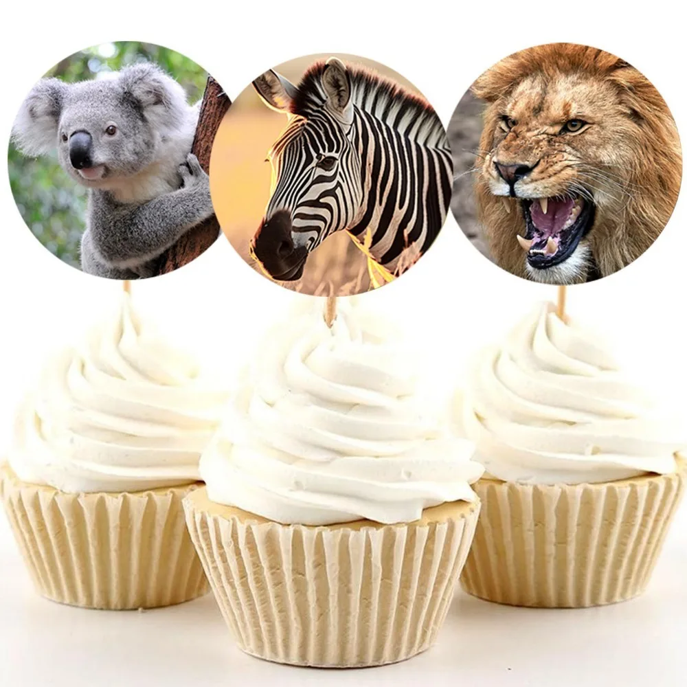 500 uds/rollo de pegatinas de animales, pegatinas de tigre, pegatinas de León, pegatinas de Panda, 8 tipos diferentes de pegatinas de animales