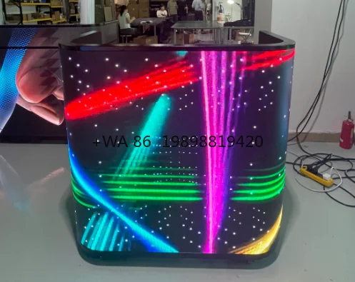 

LED DJ Booth for Indoor Events Retail Stores Exhibitions Night Club Education Welcome Displays