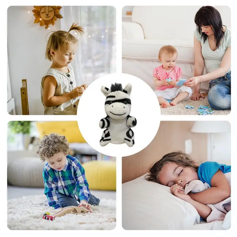 Marioneta de mano para niños, juguete de peluche de animales para niños pequeños, suministros educativos para espectáculo, teatro, cumpleaños, cesta de Pascua