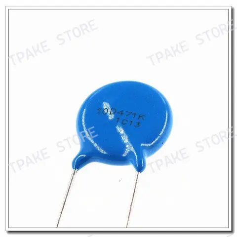 Varistor Resistor 10D471K 470V Diameter 10mm Power Protection Plug Piece Resistance Voltage Dependent Metal Oxide Varistors