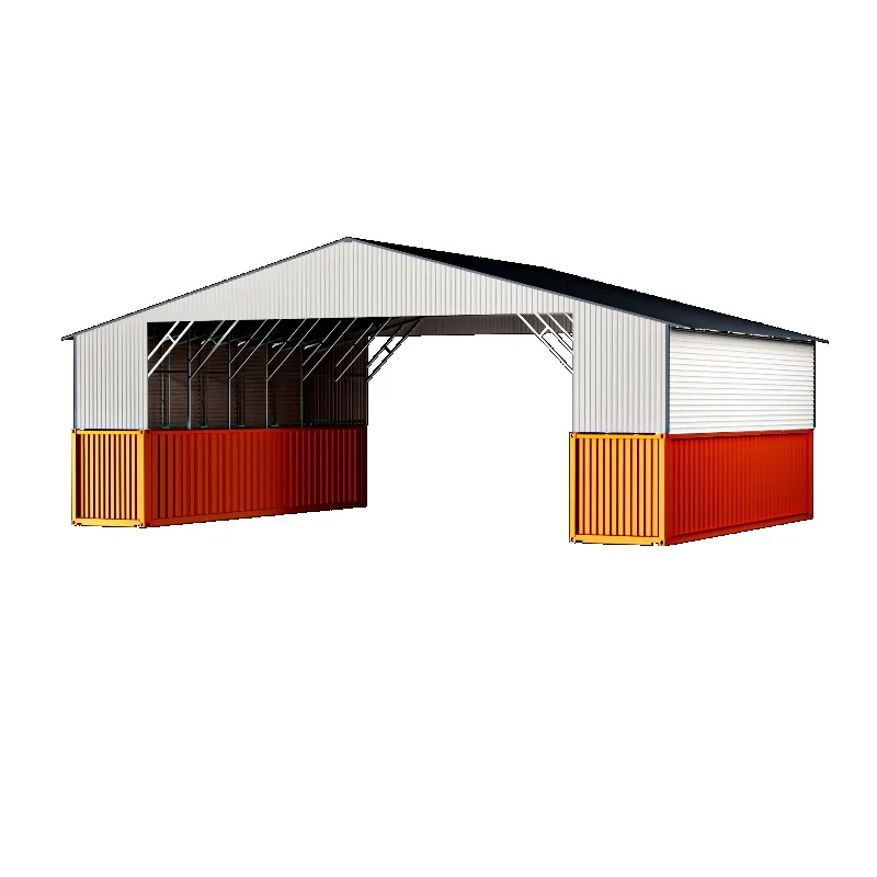 SGC3640-H191 steel frame container carport agricultural machinery outdoor canopy container shading workshop weatherproof