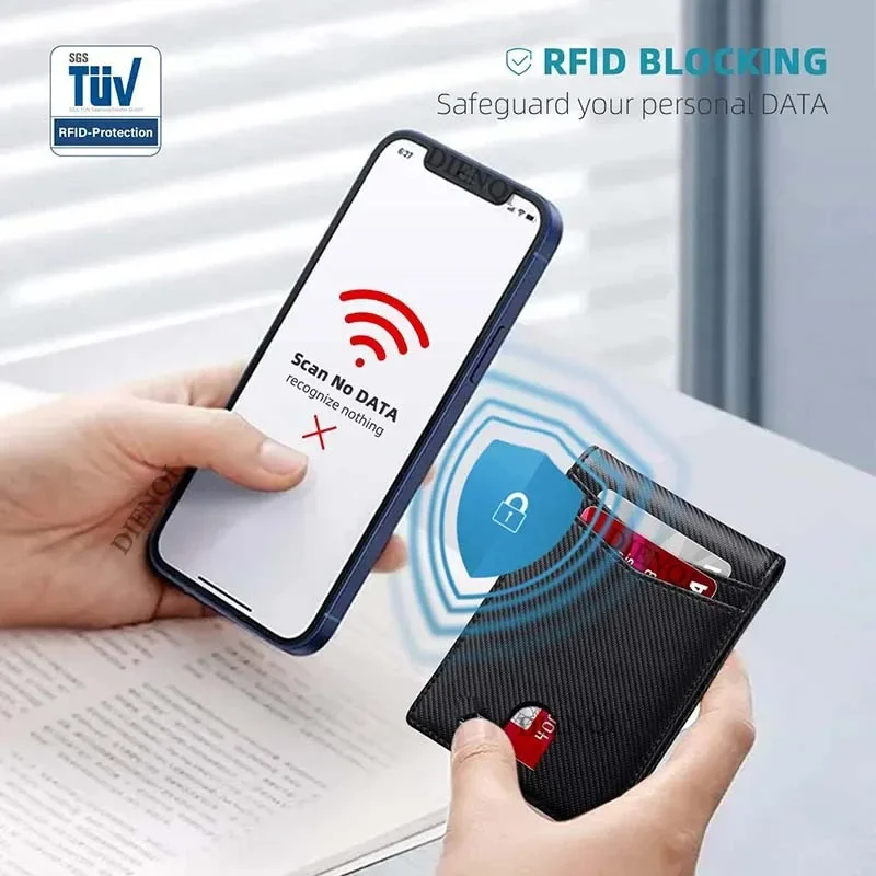 Rfid Credit Card Holder Wallets Men Money Bag Purse Slim Thin Wallet for Men Small Short Purse Male Black Vallet Billfold