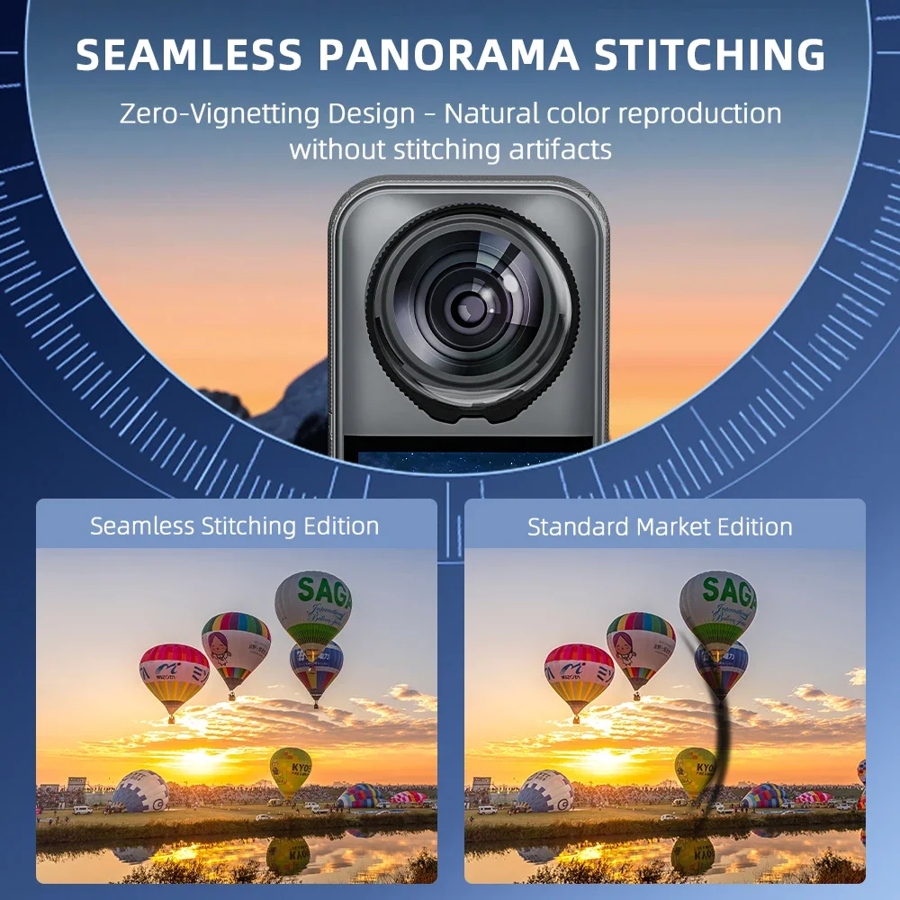 Flymile X5 قسط غطاء حماية العدسة ل Insta360 X5 اكسسوارات PC حامي عدسة غطاء خدش/قطرة/غطاء مقاوم للغبار الشفافية