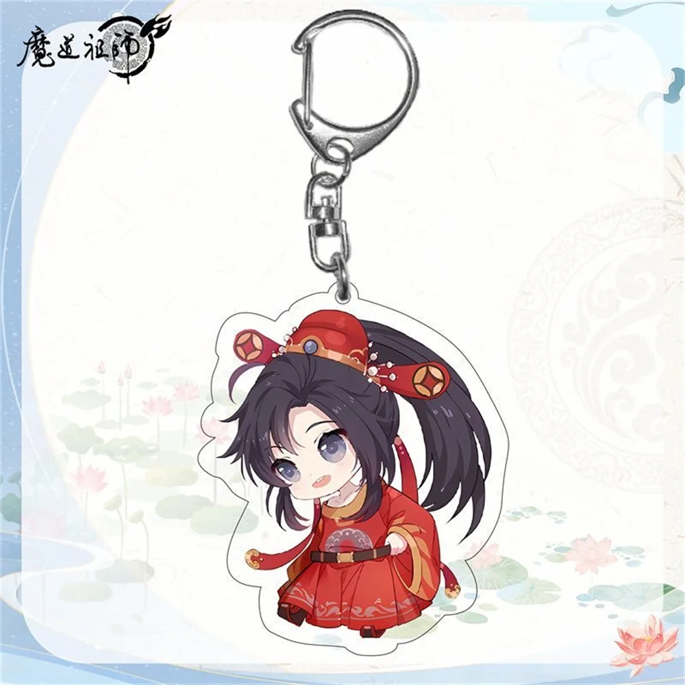 6cm hot Charm Anime  Mo Dao Zu Shi Acrylic Keychain Model Cosplay Characters Ornament Accessories Goods Collection Gifts 17pcs