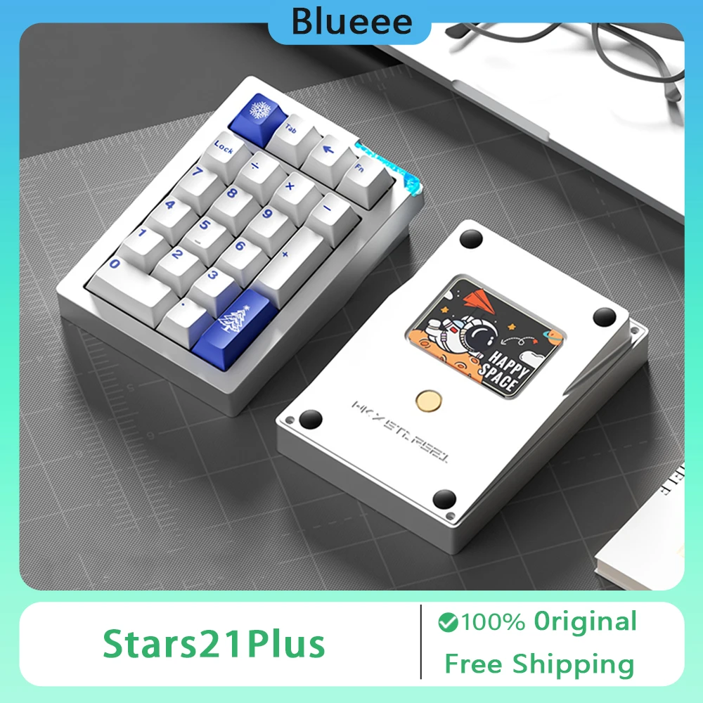 Weikav Stars21Plus Mechanical Keyboard Kit Wireless Bluetooth 3Mode RGB Hot Swap Numeric Keypad Pad Aluminum Custom Keypad