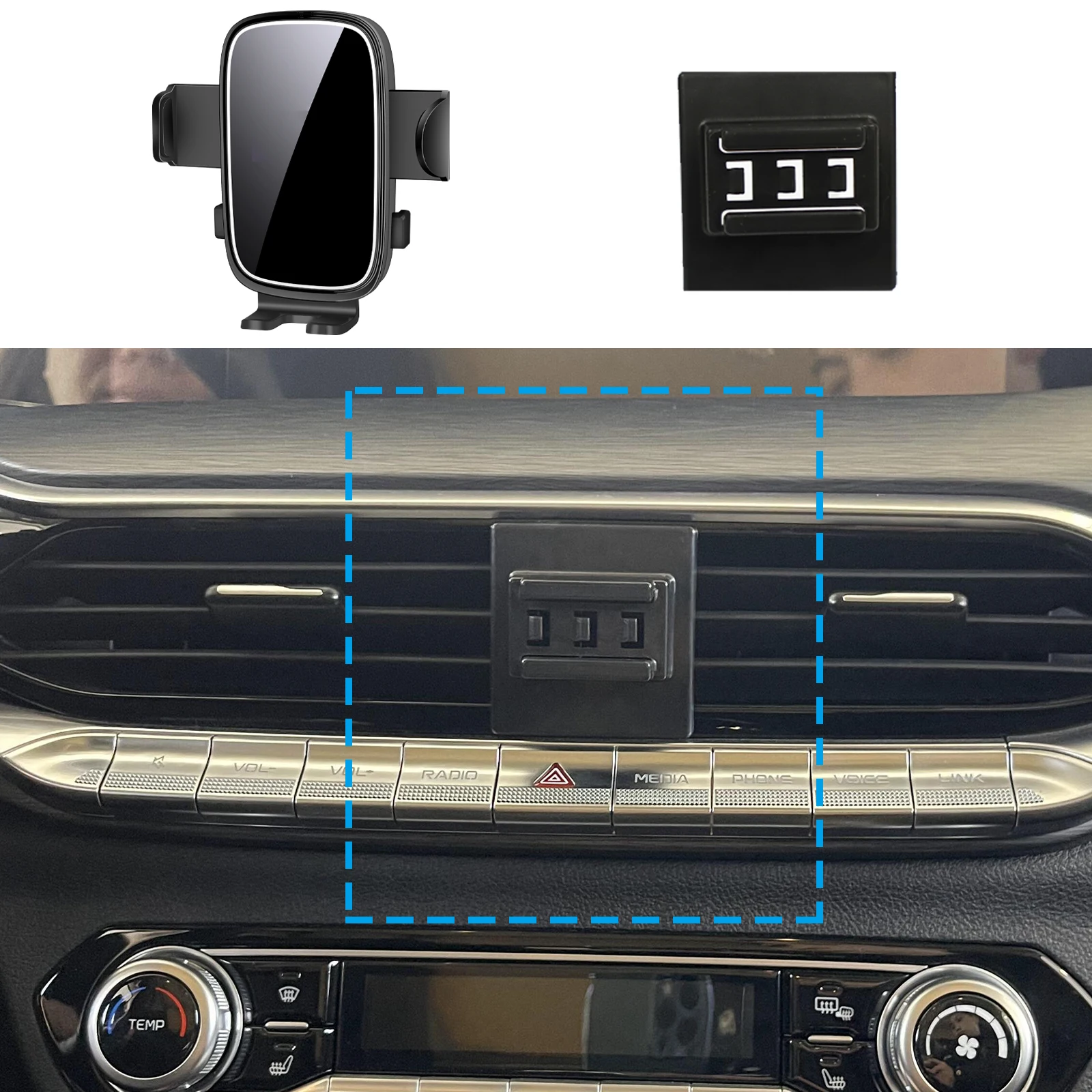 

fit for Lada X-Cross 5 Custom Fit Phone Holder Mount Dashboard Screen Base No Drill Car​​ accessoires