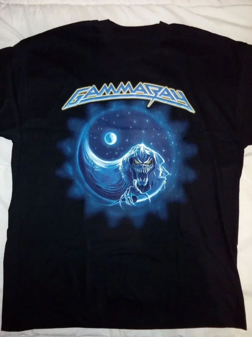 Gamma Ray Heaven or Hell T-Shirt Short Sleeve Cotton Black Men S to 5XL K3441