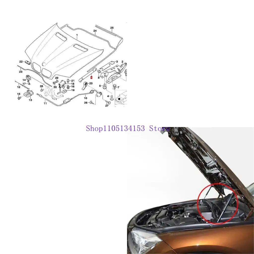 

HG89 автомобильный газовый подъемник поддерживает вытяжки для вытяжных вытяжных вытяжков для E53 00-06 Damper Shock Lift Support