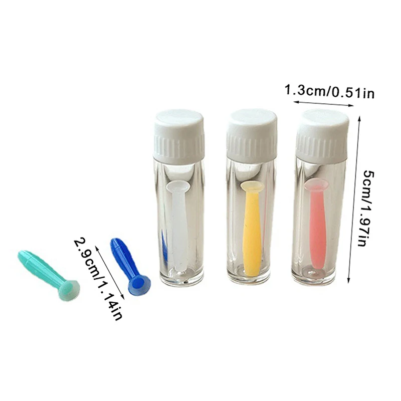 ที่ใส่คอนแทคเลนส์ซิลิโคนขนาดเล็กสำหรับผู้ชายและผู้หญิงถ้วยดูดสำหรับอุปกรณ์กำจัดใส่คอนแทคเลนส์ขนาดเล็ก