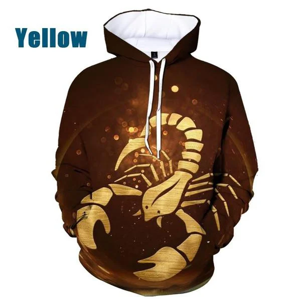 Cool Fashion 3D Printed Hoodie Animal Scorpion Men\'s Personality Sweatshirt Men/Women\'s Hooded Pullover Sweatshirts