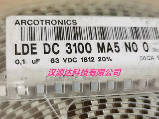 

20pcs/lot LDEDC3100MA5N00 ARCOTRON 1812 0.1UF 20% 63VAC chips Electronic new