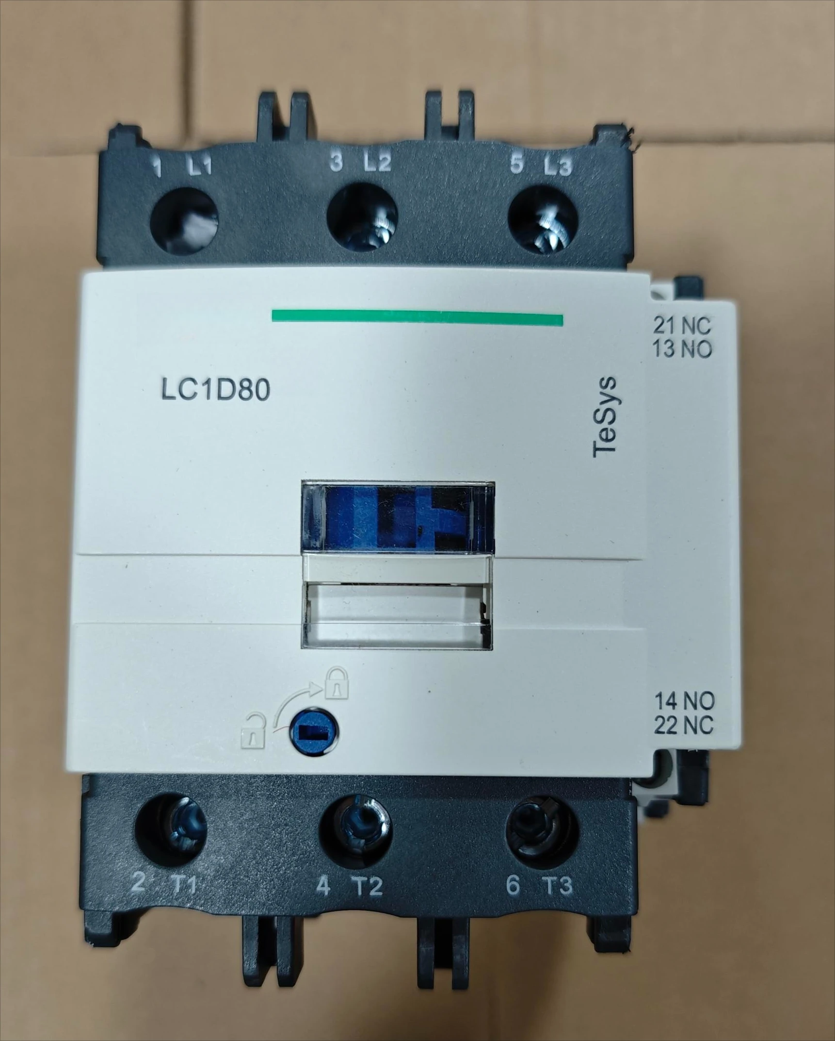 Brand New Original LC1D80P7 Contactor AC-3/AC-3E, 440V, 80A, 230V AC 50/60Hz Coil Screw Clamp Terminals Fast Delivery