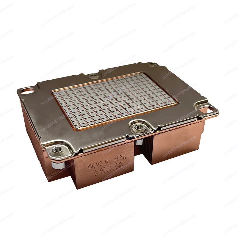 1U Passive Copper CPU Heatsink Full Copper Server Cooler Without Fan for Server Processor Cooling