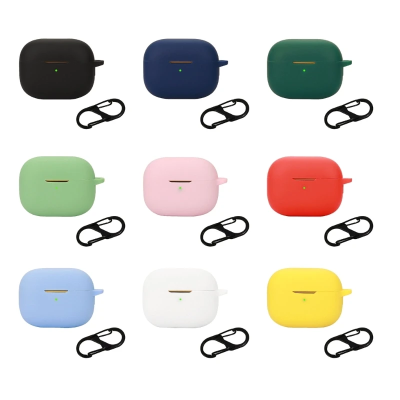 K1AA Schokbestendige siliconen beschermhoes service opbergtas voor oortelefoons