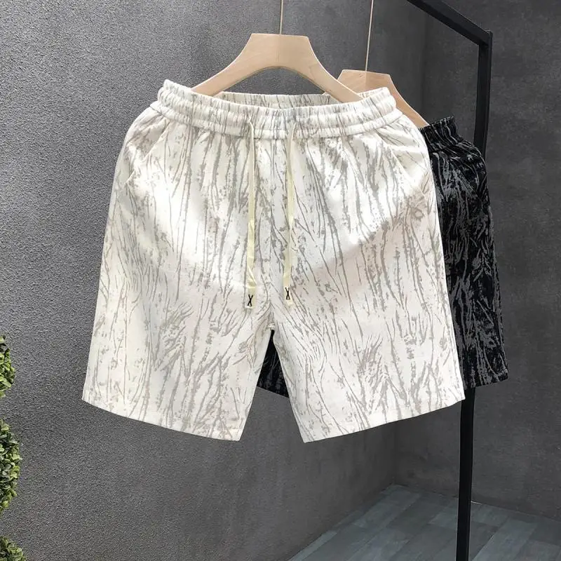 

Men's Breathable Irregular Geometric Print Mid-Length Shorts Trendy Streetwear for 2026 Summer Casual Outdoor Sports Activities