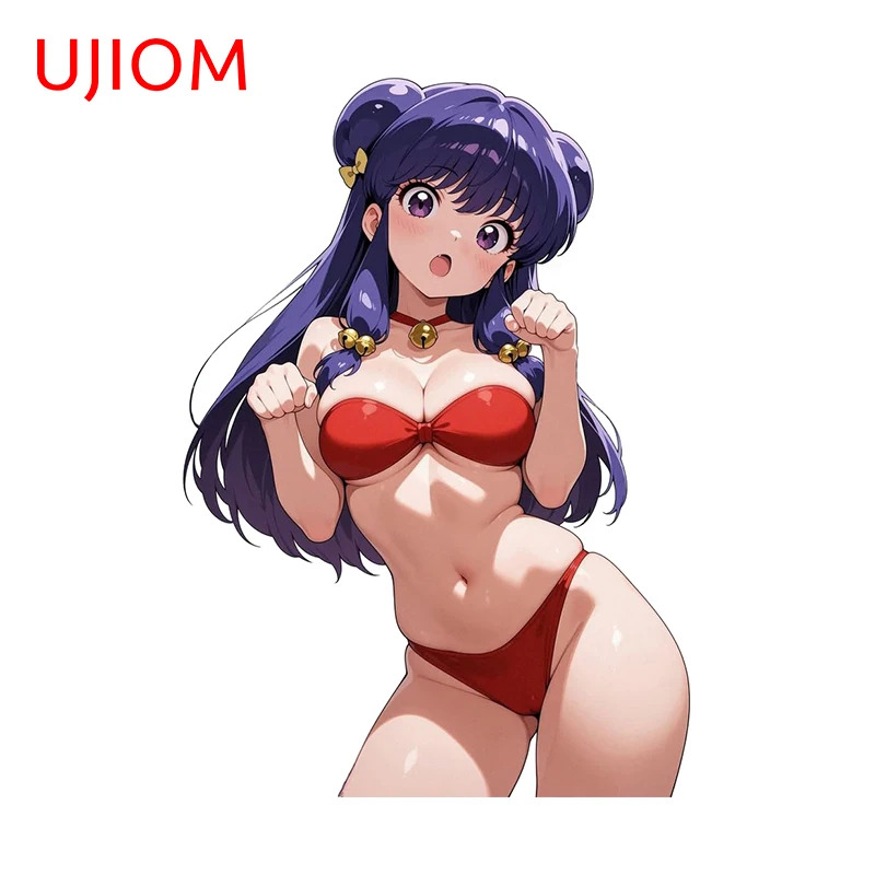 UJIOM Shampoo Sweet Girl Wall Stickers Anime Publicized Personality Cartoon Decal Room Decoration Accessories Pegatinas De Pared