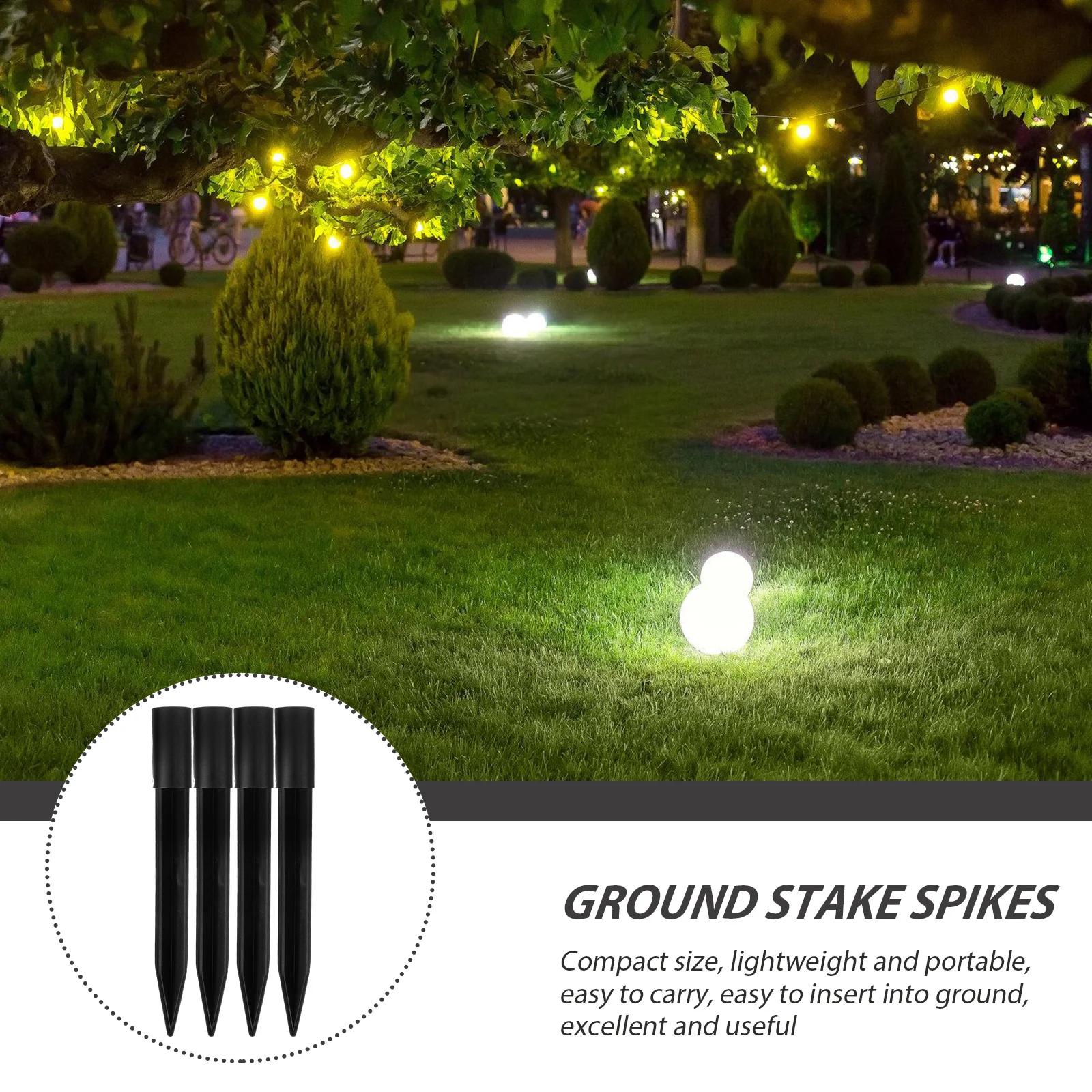 

10Pcs Reinforced Plastic Ground Stakes for Solar Light Replacement Garden Lawn Pathway Outdoor Landscape Lighting Accessories