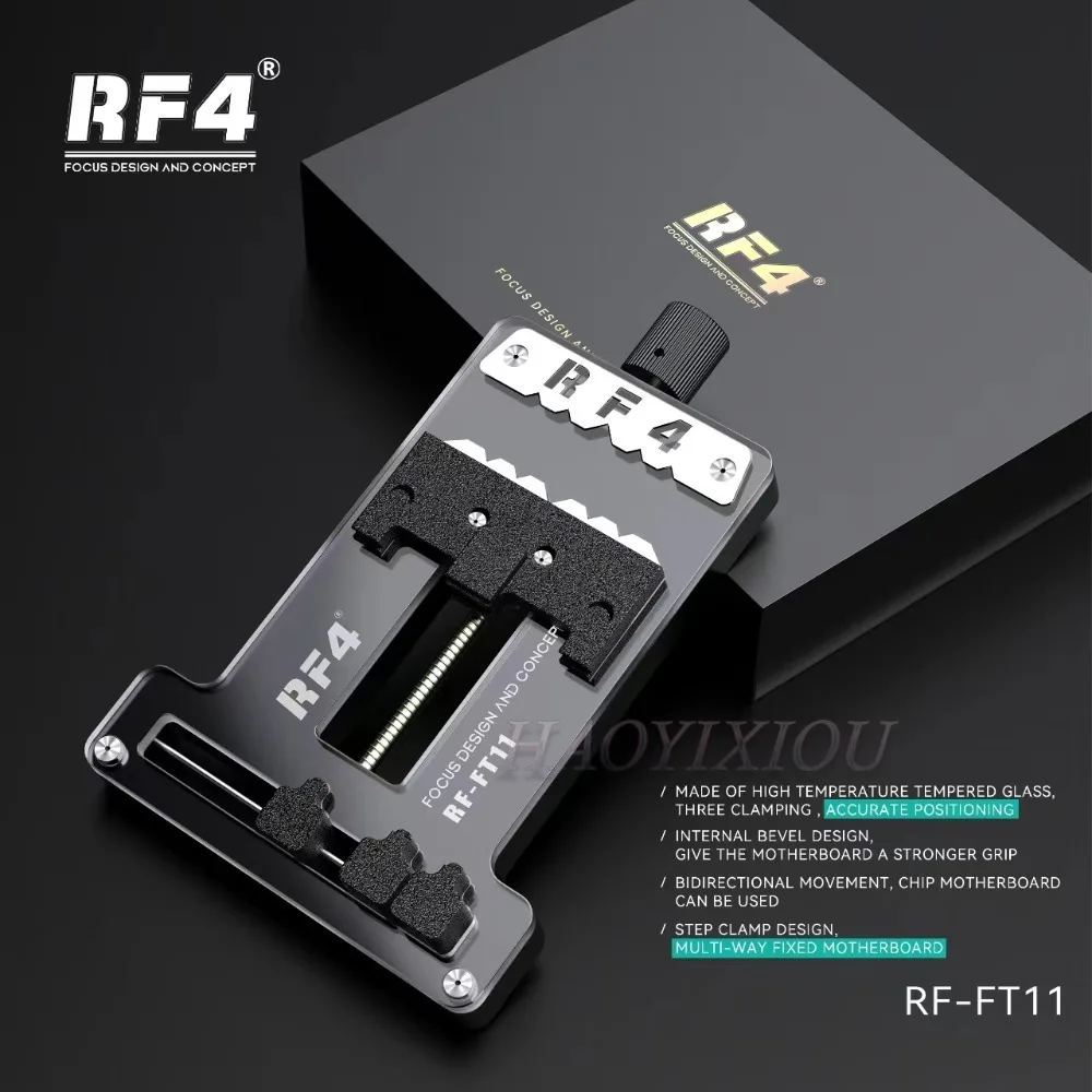 RF-FT11 Universal Fixture High-temperature Resistant Internal Three Card Fixed Fixture for Mobile Phone Motherboard Chip Repair