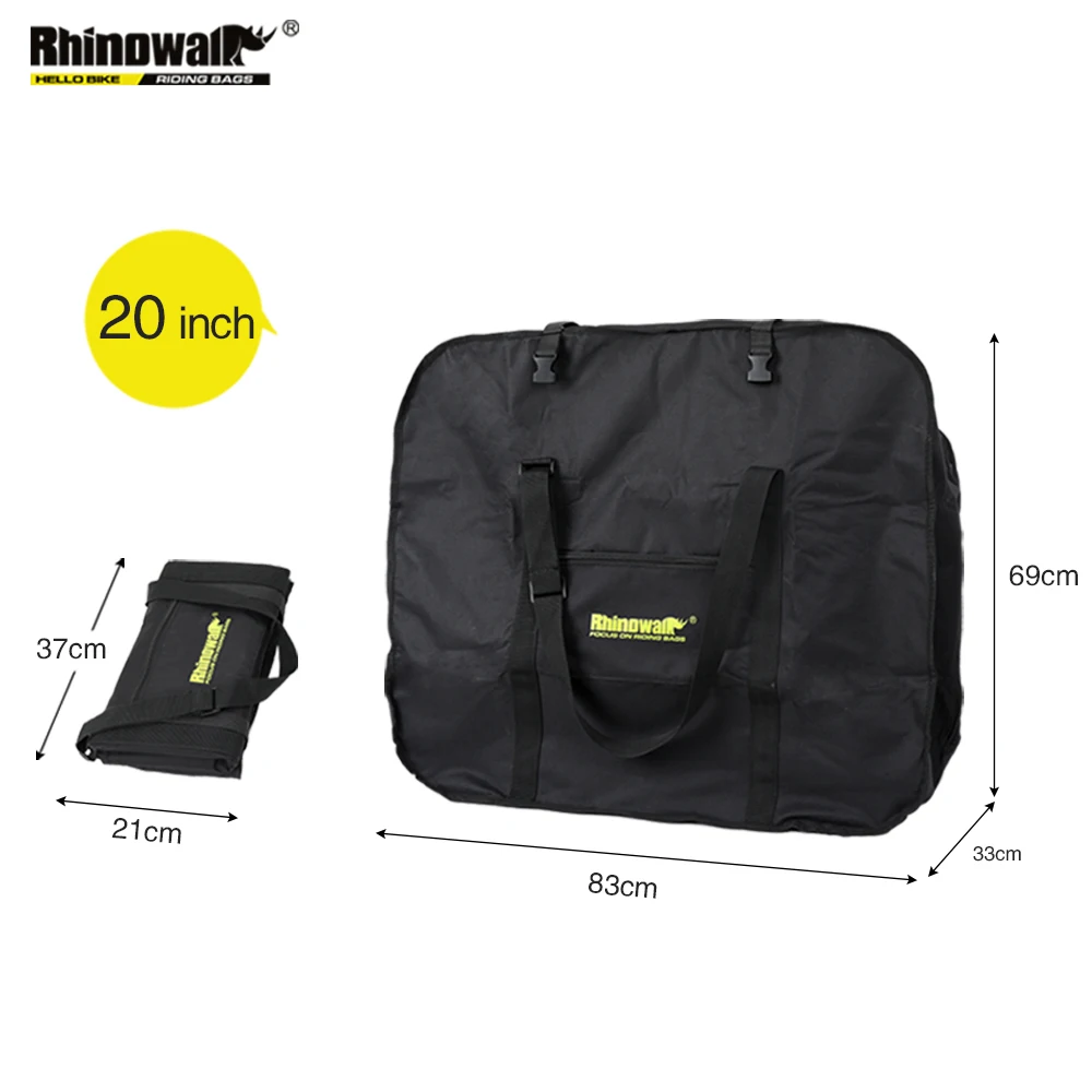 Rhinowalk Folding Bike Carry Bag Fit 16/20 Inch Folding Bicycle Portable Bicycle Carry Bag Cycling Bike Transport Case Travel