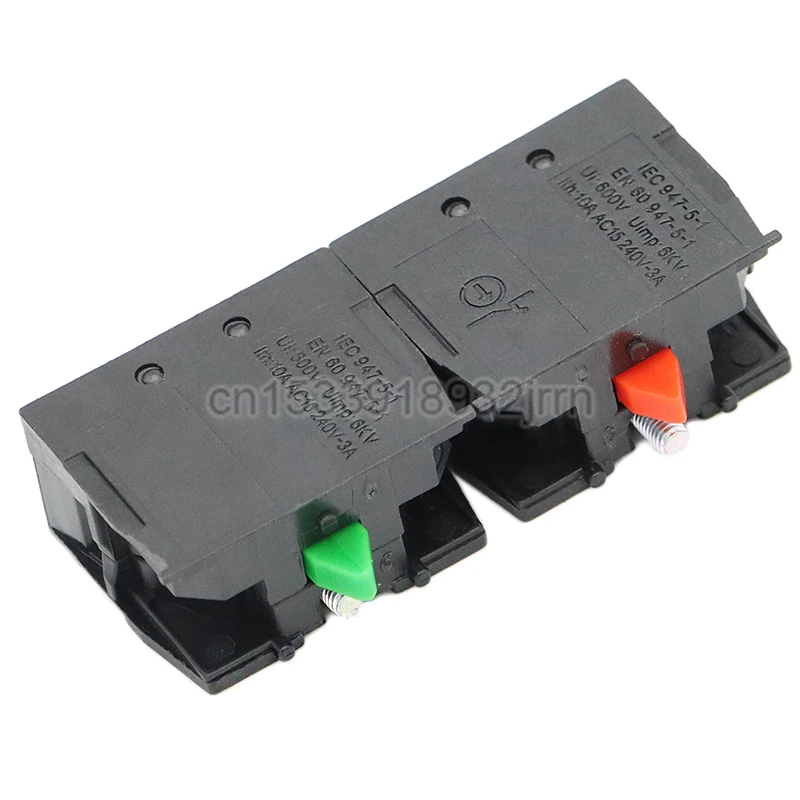 10Pcs XB2 Series Accessory 10A Push Button Switch Contact Block ZB2BE102C (NC) ZB2-BE101C (NO)