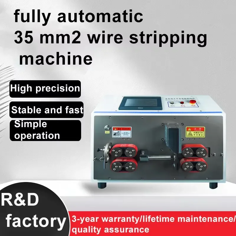 Automatic Wire Stripping Machine 35mm Square Power Cable Cutter Stripper High Quality Electric Wire Peeling Tool for